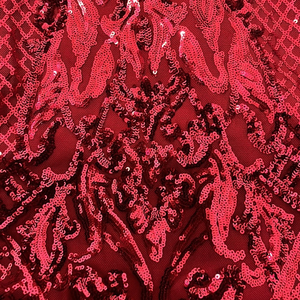 Show Stopper Red Dress With Sequence - image 3